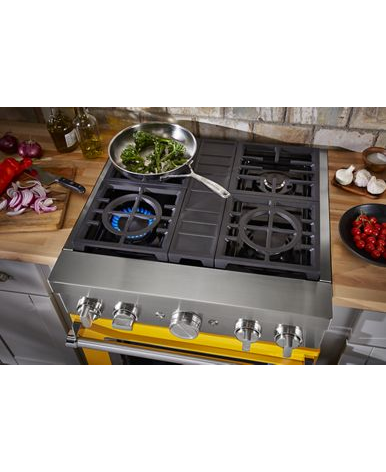 KitchenAid® 30'' Smart Commercial-Style Dual Fuel Range with 4 Burners