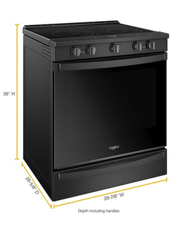 6.4 cu. ft. Smart Slide-in Electric Range with Air Fry, when Connected