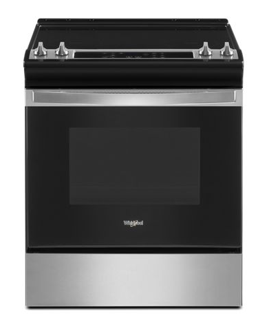 4.8 Cu. Ft. Whirlpool® Electric Range with Frozen Bake™ Technology.