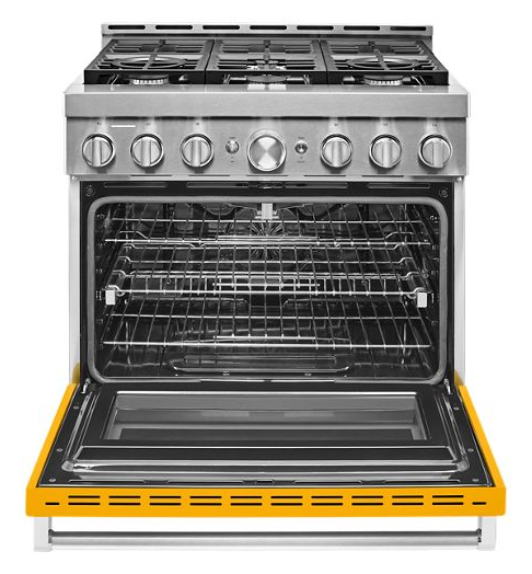 KitchenAid® 36'' Smart Commercial-Style Gas Range with 6 Burners