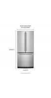 20 cu. Ft. 30-Inch Width Standard Depth French Door Refrigerator with Interior Dispense