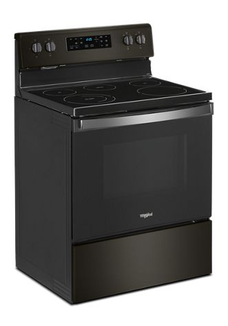 5.3 cu. ft. Whirlpool® electric range with Frozen Bake™ technology.