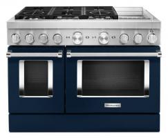 KitchenAid® 48'' Smart Commercial-Style Dual Fuel Range with Griddle