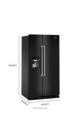 36-inch Wide Side-by-Side Refrigerator - 25 cu ft.