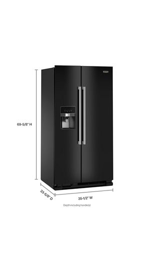 36-inch Wide Side-by-Side Refrigerator - 25 cu ft.
