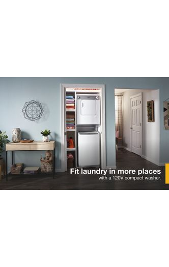1.6 cu. ft. Compact Top Load Washer with Flexible Installation