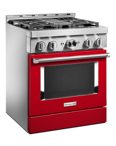 KitchenAid® 30'' Smart Commercial-Style Gas Range with 4 Burners