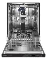 Top control dishwasher with Third Level Rack and Dual Power Filtration.