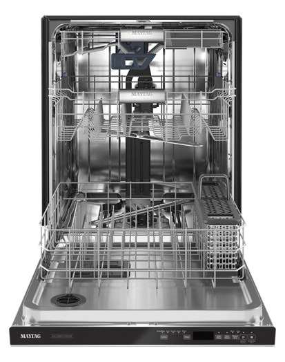 Top control dishwasher with Third Level Rack and Dual Power Filtration.