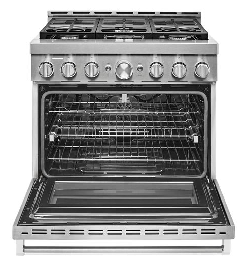 KitchenAid® 36'' Smart Commercial-Style Gas Range with 6 Burners