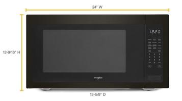 2.2 cu. ft. Countertop Microwave with 1,200-Watt Cooking Power