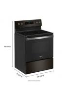 5.3 cu. ft. Whirlpool® electric range with Frozen Bake™ technology.