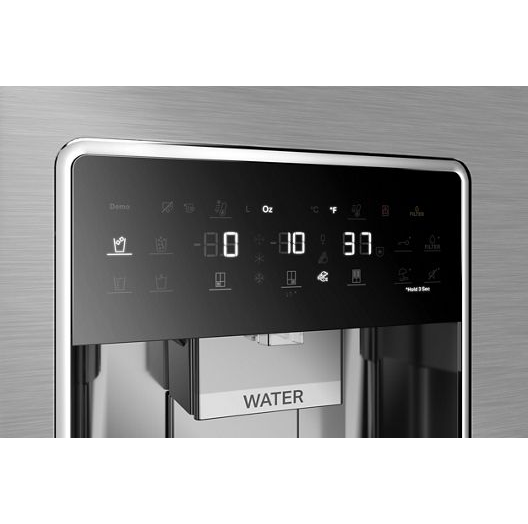 36-Inch Counter Depth 4 Door Refrigerator with Ice Maker in Door