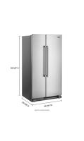 36-Inch Wide Side-by-Side Refrigerator - 25 cu. ft.