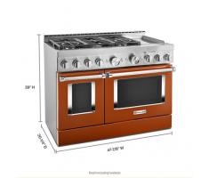  KitchenAid® 48'' Smart Commercial-Style Gas Range with Griddle