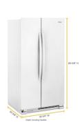 33-inch Wide Side-by-Side Refrigerator - 22 cu. ft.