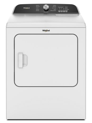 7.0 Cu. Ft. Whirlpool® Top Load Electric Dryer with Moisture Sensor