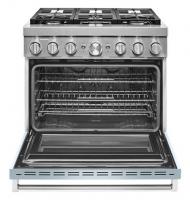 KitchenAid® 36'' Smart Commercial-Style Dual Fuel Range with 6 Burners