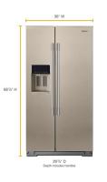 36-inch Wide Contemporary Handle Counter Depth Side-by-Side Refrigerator - 21 cu. ft.
