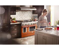  KitchenAid® 48'' Smart Commercial-Style Gas Range with Griddle