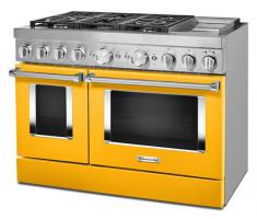 KitchenAid® 48'' Smart Commercial-Style Dual Fuel Range with Griddle