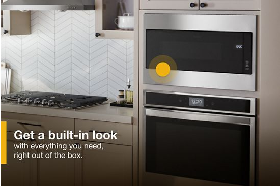 1.1 cu. ft. Built-In Microwave with Standard Trim Kit - 19-1/8