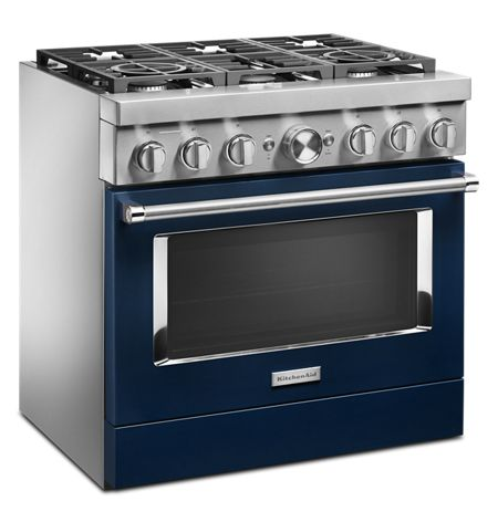 KitchenAid® 36'' Smart Commercial-Style Dual Fuel Range with 6 Burners