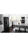36-Inch Wide Side-by-Side Refrigerator with Exterior Ice and Water Dispenser - 25 Cu. Ft.
