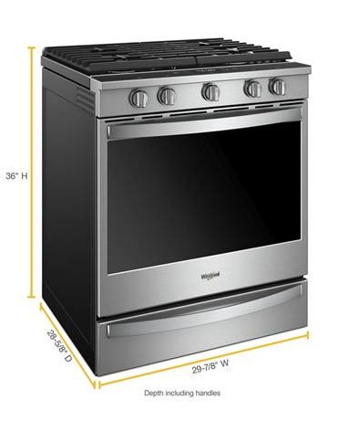 5.8 cu. ft. Smart Slide-in Gas Range with Air Fry, when Connected