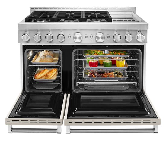  KitchenAid® 48'' Smart Commercial-Style Gas Range with Griddle