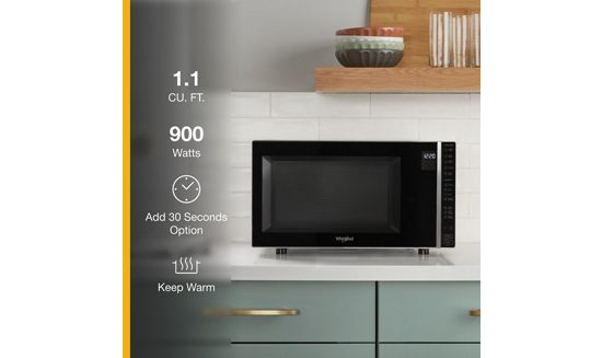 1.1 Cu. Ft. Capacity Countertop Microwave with 900 Watt Cooking Power