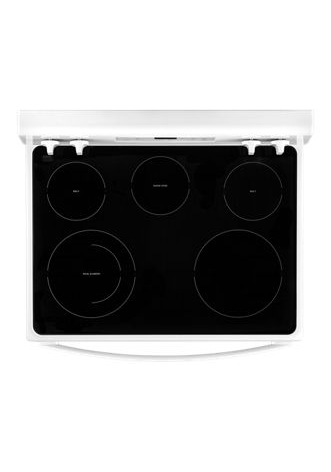 5.3 cu. ft. Whirlpool® electric range with Frozen Bake™ technology.