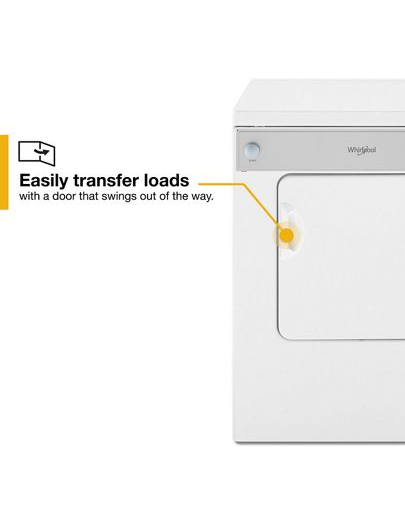 3.4 cu. ft. Compact Front Load Dryer with Flexible Installation