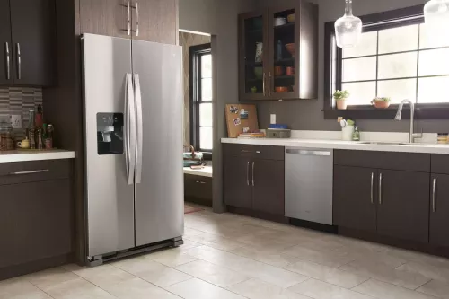 33-inch Wide Side-by-Side Refrigerator - 21 cu. ft.
