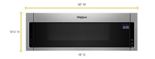 1.1 cu. ft. Low Profile Microwave Hood Combination.