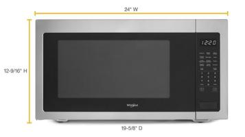 2.2 cu. ft. Countertop Microwave with 1,200-Watt Cooking Power