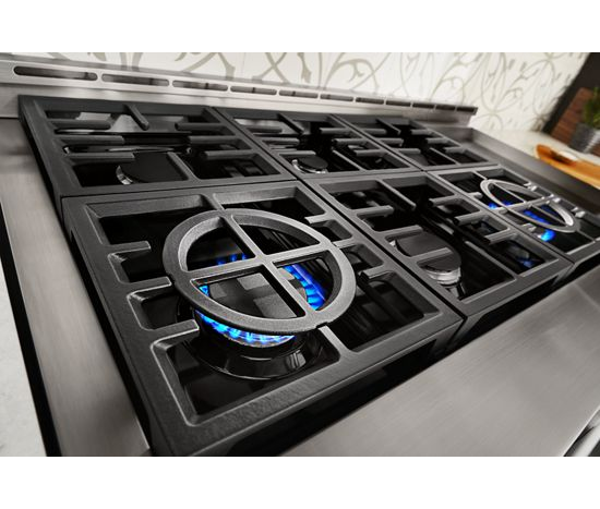  KitchenAid® 48'' Smart Commercial-Style Gas Range with Griddle