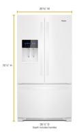 36-inch Wide French Door Refrigerator - 25 cu. ft.