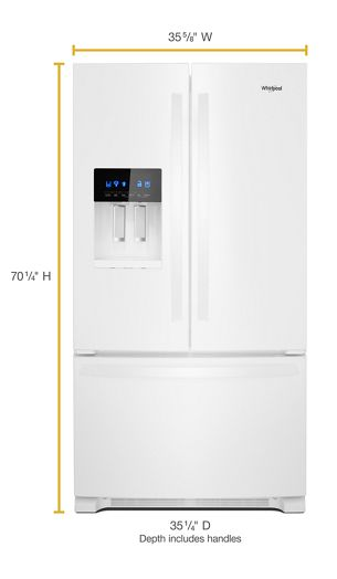 36-inch Wide French Door Refrigerator - 25 cu. ft.