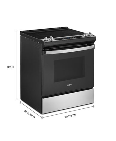 4.8 Cu. Ft. Whirlpool® Electric Range with Frozen Bake™ Technology.