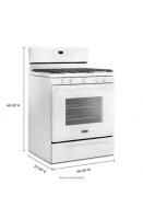 30-inch Wide Gas Range With 5th Oval Burner - 5.0 Cu. Ft.