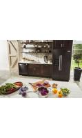 24.8 cu ft. Side-by-Side Refrigerator with Exterior Ice and Water and PrintShield™ Finish