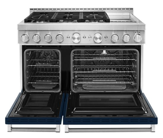  KitchenAid® 48'' Smart Commercial-Style Gas Range with Griddle