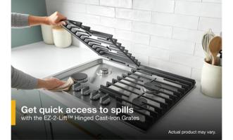36-inch Gas Cooktop with Fifth Burner