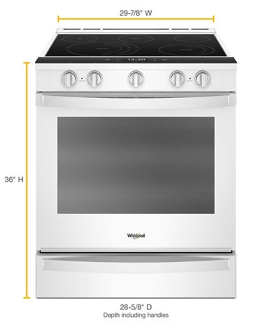 6.4 cu. ft. Smart Slide-in Electric Range with Air Fry, when Connected