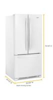 33-inch Wide French Door Refrigerator - 22 cu. ft.