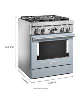 KitchenAid® 30'' Smart Commercial-Style Dual Fuel Range with 4 Burners