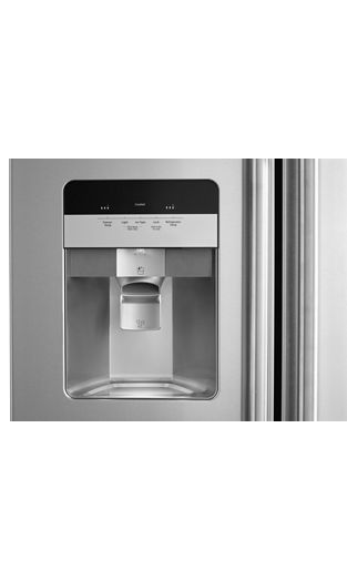 36-Inch Wide Side-by-Side Refrigerator with Exterior Ice and Water Dispenser - 25 Cu. Ft.