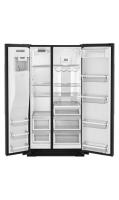 24.8 cu ft. Side-by-Side Refrigerator with Exterior Ice and Water and PrintShield™ Finish