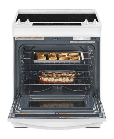4.8 Cu. Ft. Whirlpool® Electric Range with Frozen Bake™ Technology.